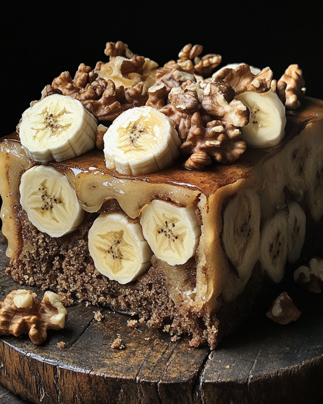Delicious Dreamy Banana Walnut Cake