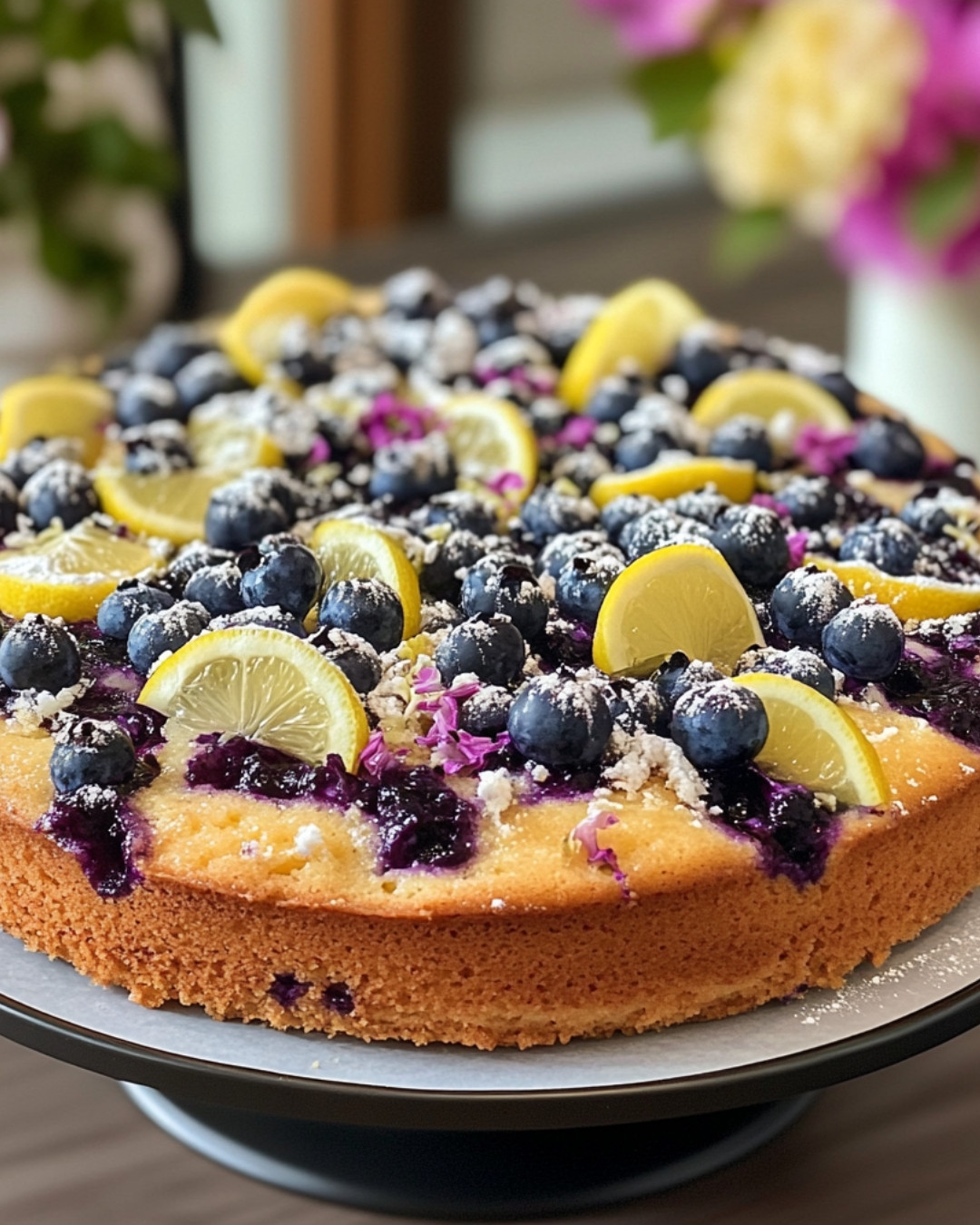 Deliciously Zesty Blueberry Lemon Cake Recipe