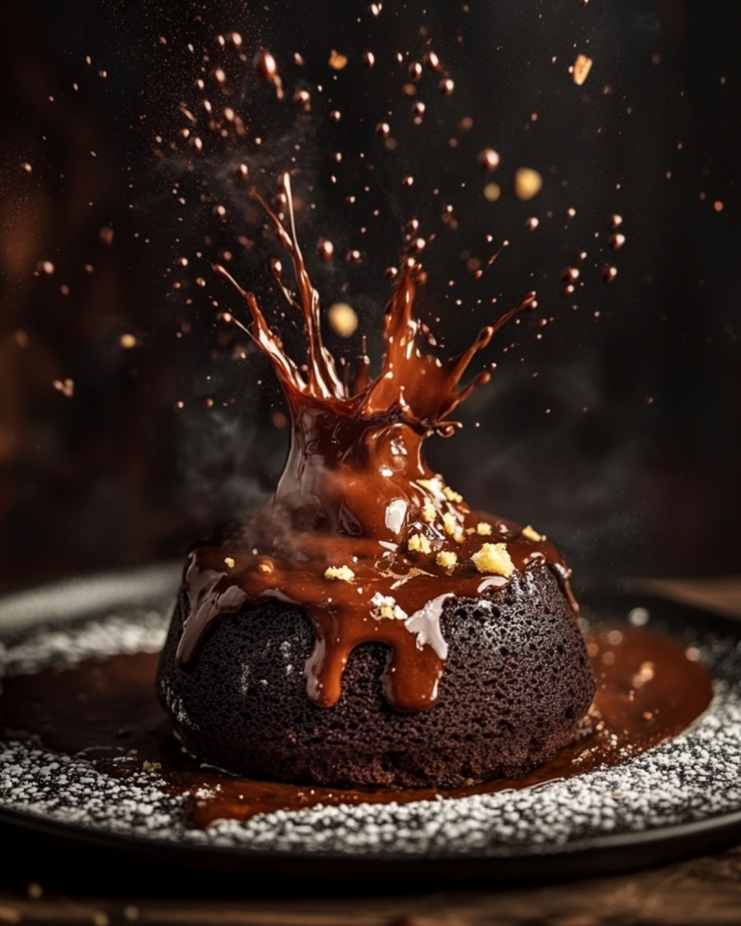 Indulgent Decadent Molten Lava Cake Explosion