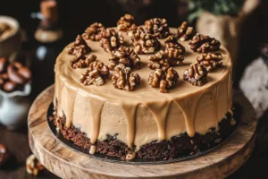 Deliciously Irresistible Coffee Walnut Cake