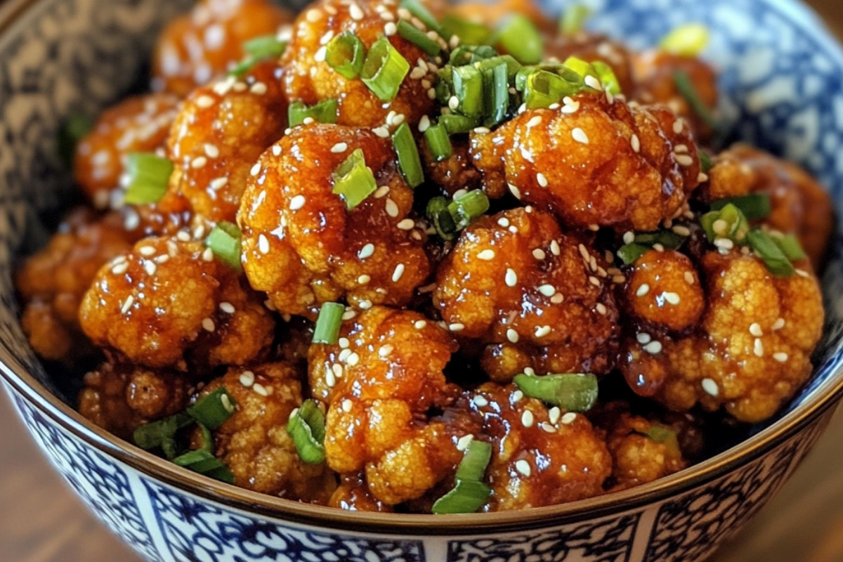 Deliciously Irresistible Sticky Sesame Cauliflower
