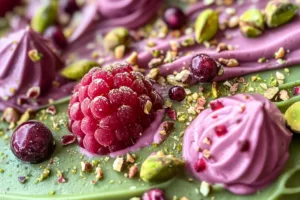 Delightful Pistachio Raspberry Indulgence Cake