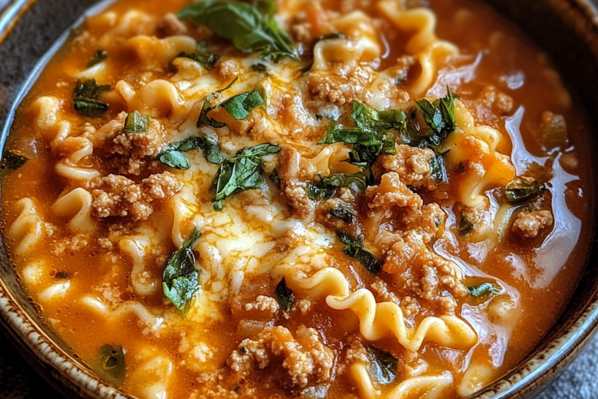 Irresistible Comfort Lasagna Soup