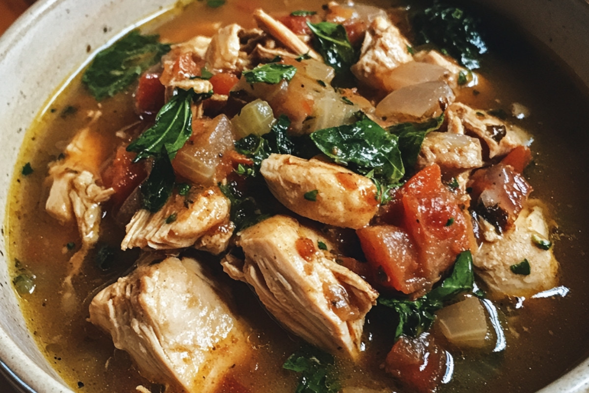 Irresistible Hearty Tuscan Chicken Soup