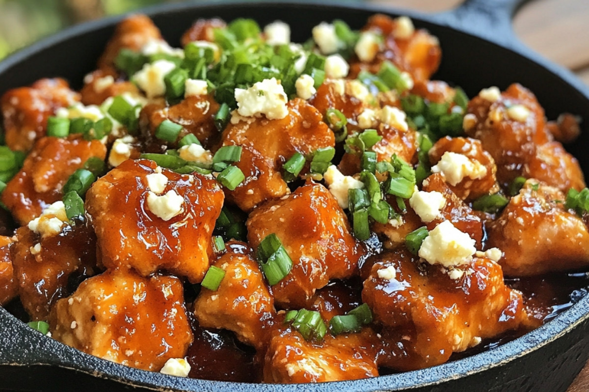 Irresistibly Spicy Honey Feta Chicken Delight