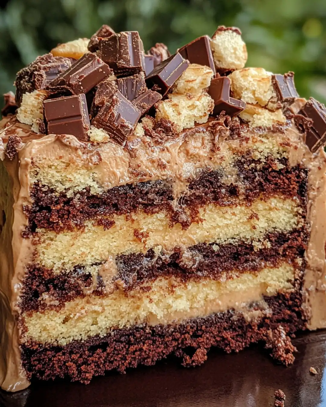 Irresistible Decadent Snickers Cake