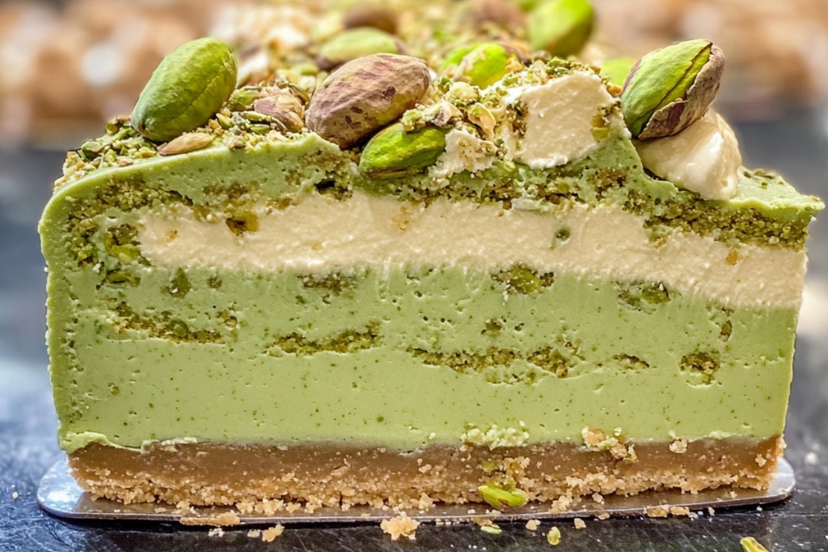 Heavenly Delight Pistachio Cheesecake