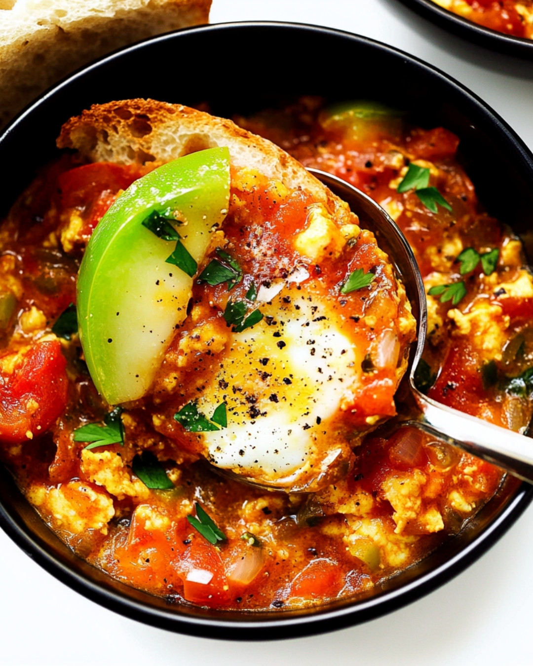 Delicious Menemen Turkish Egg Scramble 4 Delicious Menemen Turkish Egg Scramble