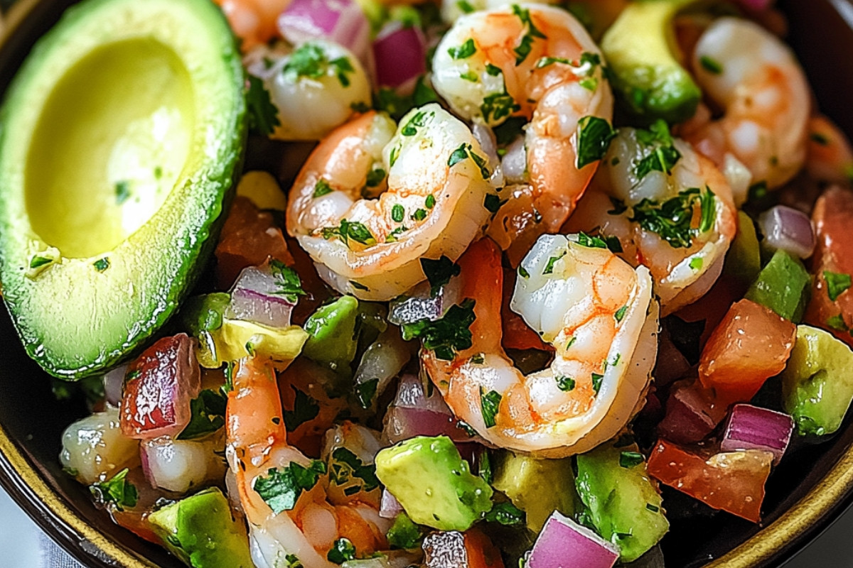 Avocado Salsa Shrimp Salad Delight