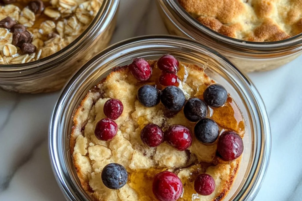 Baked Protein Pancake Bowls for Delicious Meal Prep