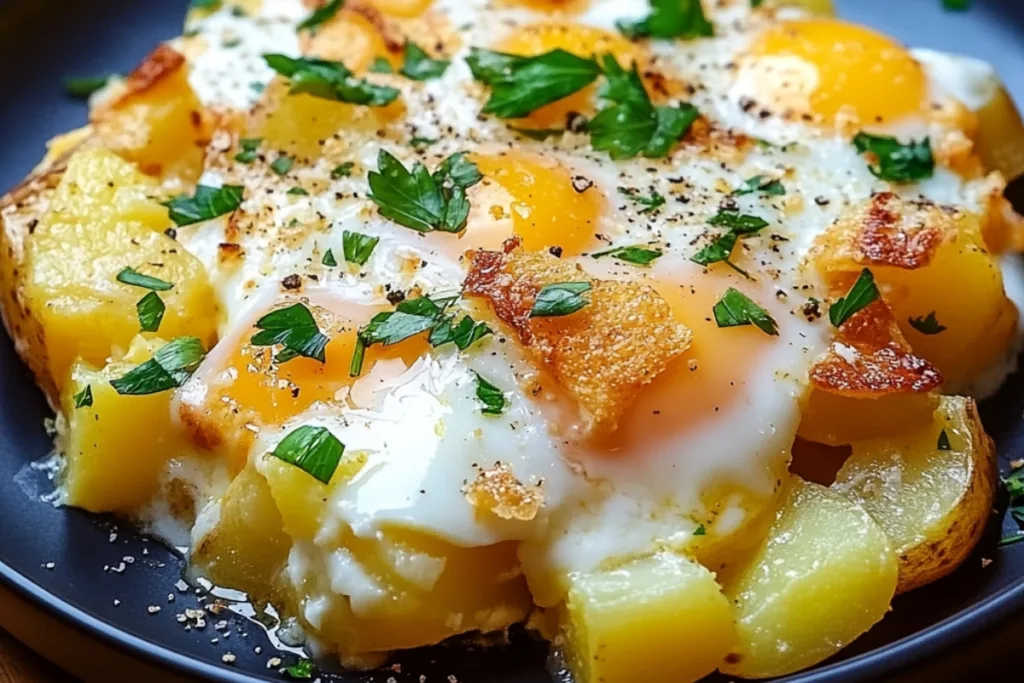 Cheesy Potato Egg Delight