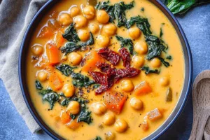 Creamy Delightful Tuscan Chickpea Soup