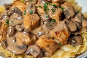 Delicious Homemade Chicken Stroganoff