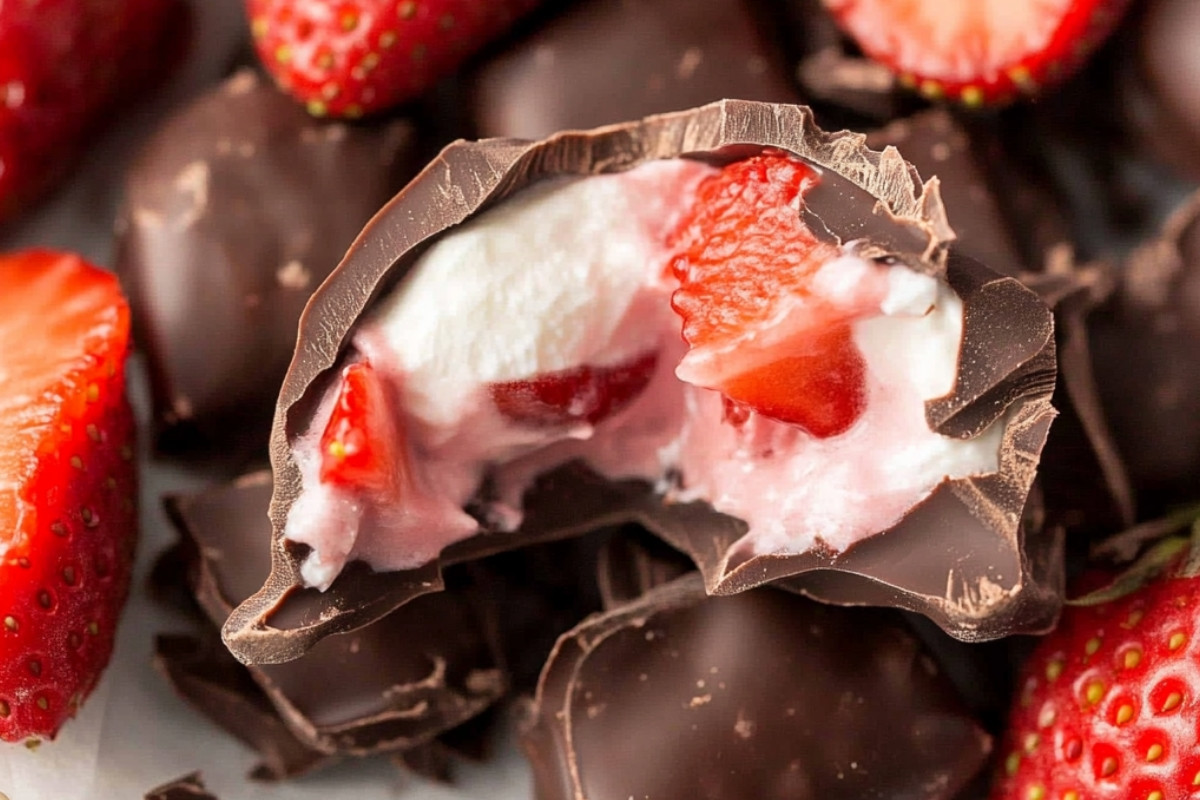 Delightful Chocolate Strawberry Yogurt Clusters