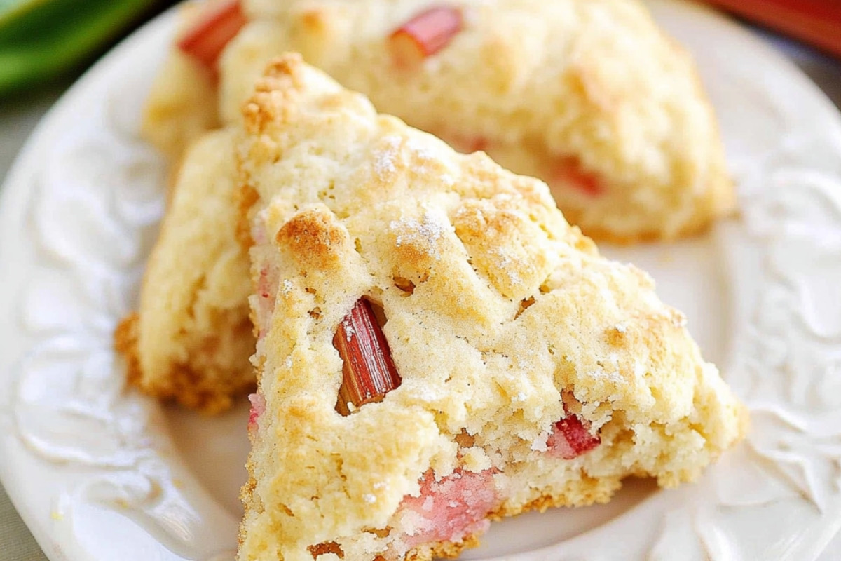 Delightful Rhubarb Scones
