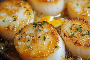 Garlic Butter Delight Baked Scallops