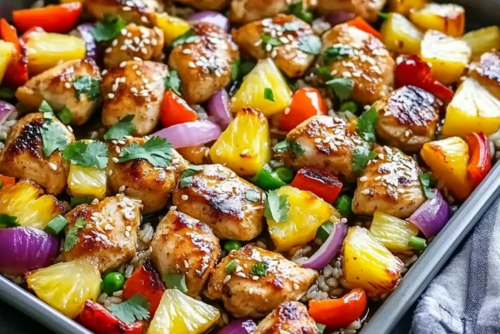 Hawaiian Chicken Sheet Pan: A Delicious Tropical Escape for Dinner