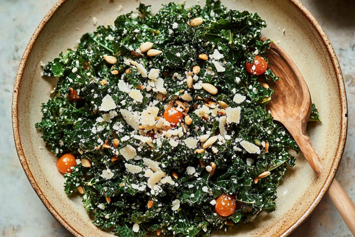 Lemony Delight: Parmesan Kale Salad