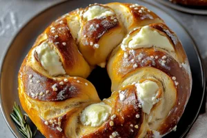 Mozzarella-Stuffed Soft Pretzels Delight