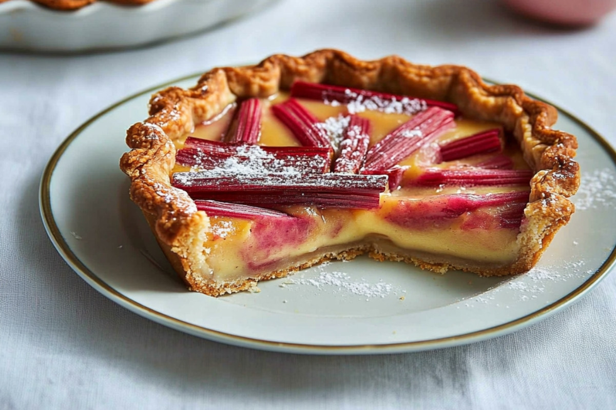 Rhubarb and Custard Tart Delight