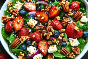 Strawberry Spinach Salad Delight