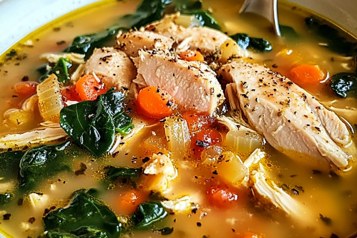 Tuscan Chicken Soup Delight