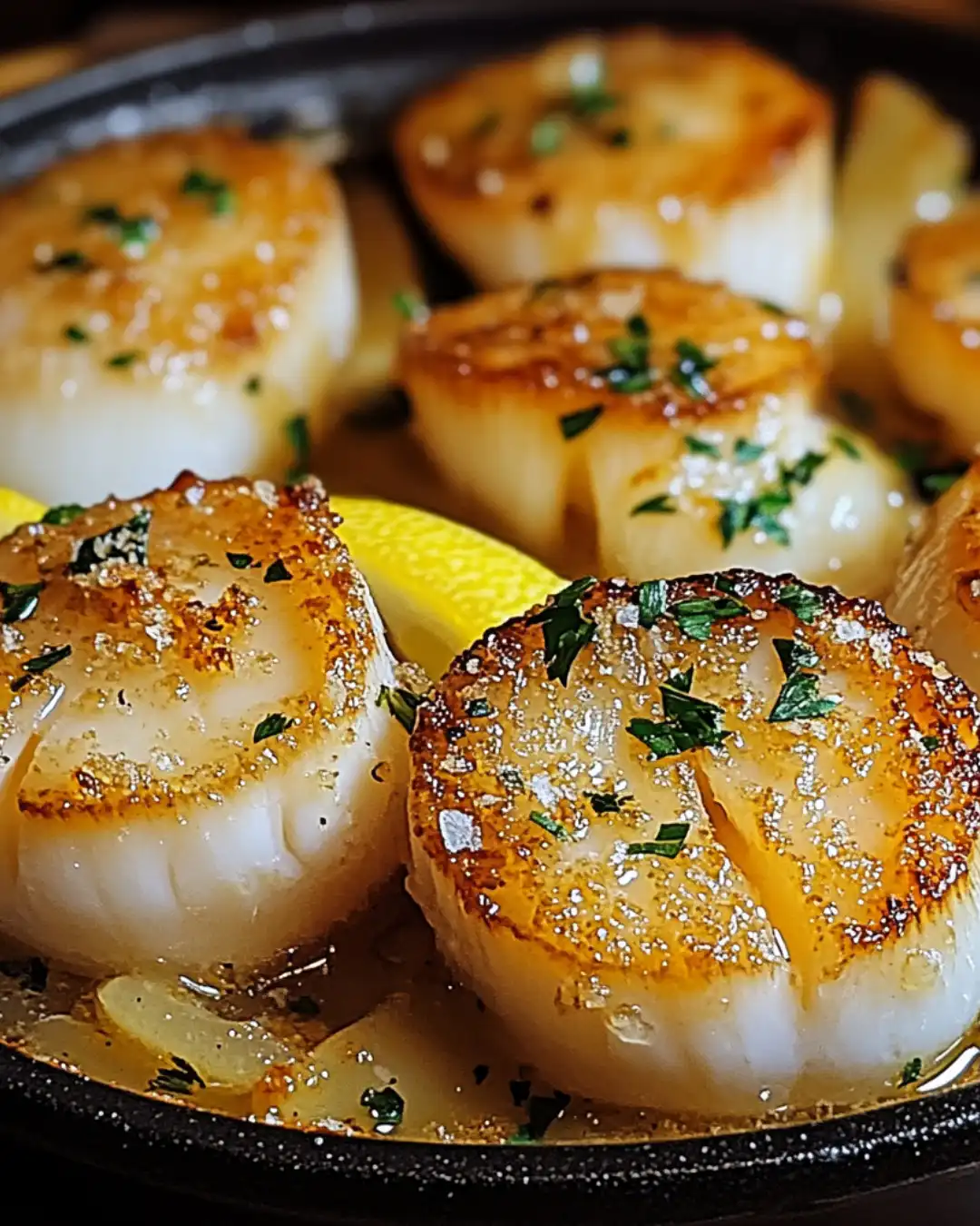 Garlic Butter Delight Baked Scallops