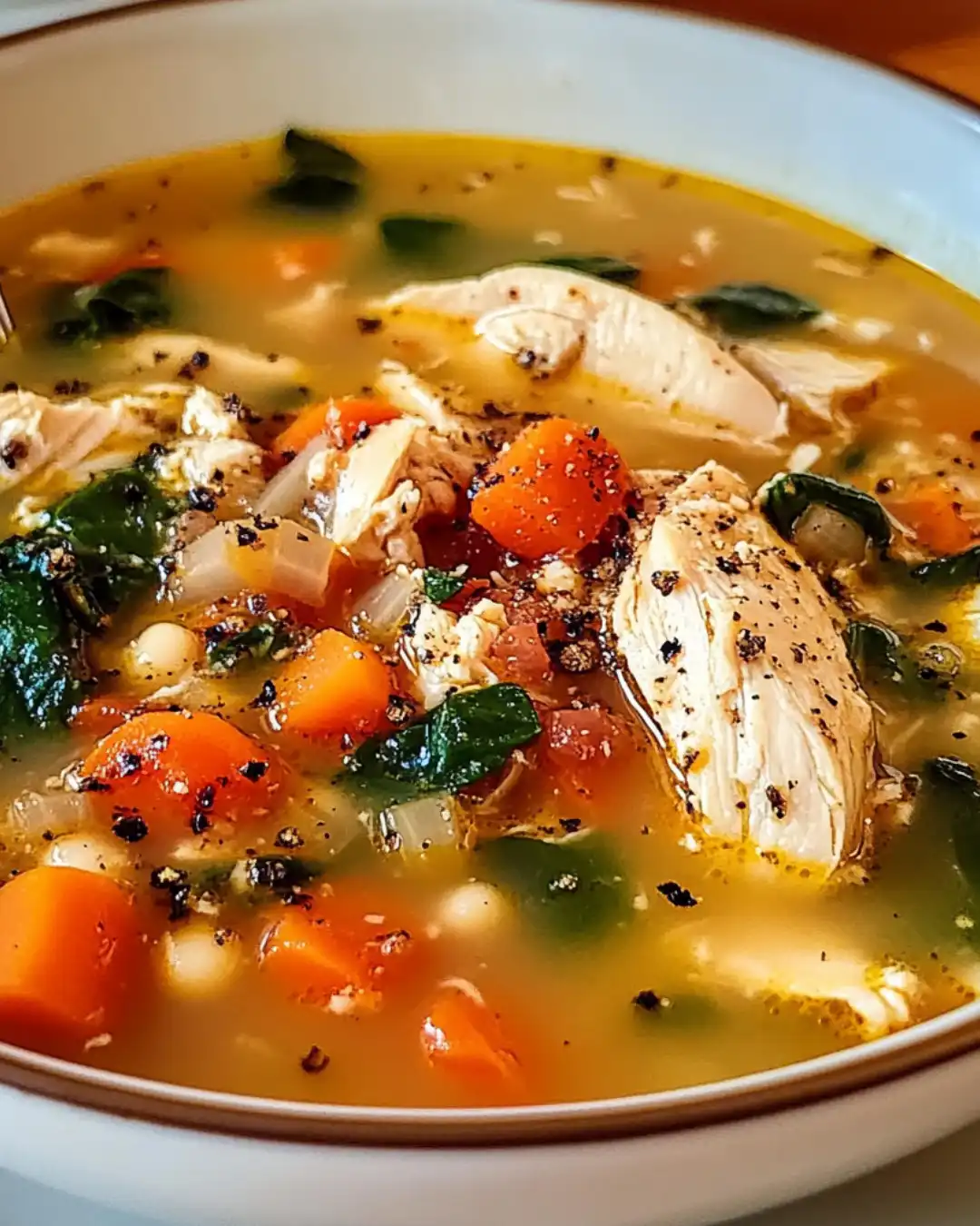 Tuscan Chicken Soup Delight