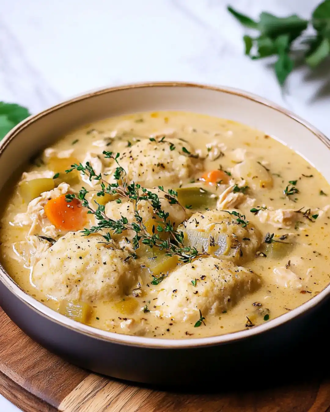 Delicious Chicken and Dumplings