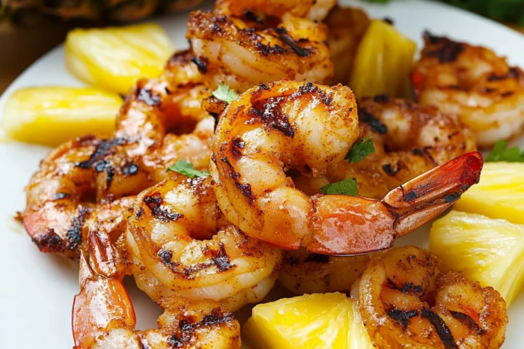 Grilled Jerk Shrimp and Pineapple Delight