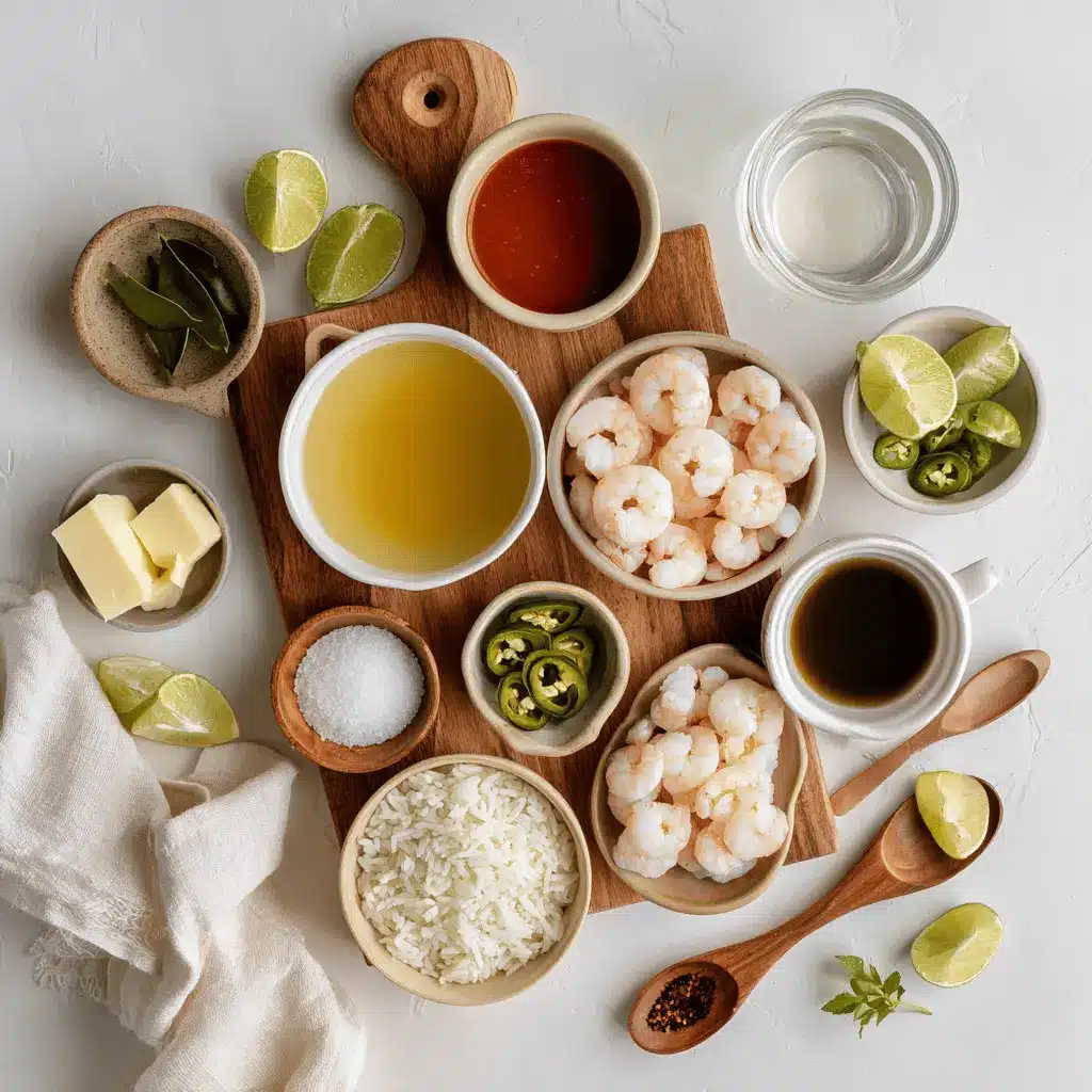 Creamy Spicy Jalapeño Shrimp Soup in a warm bowl garnished with lime and fresh green herbs