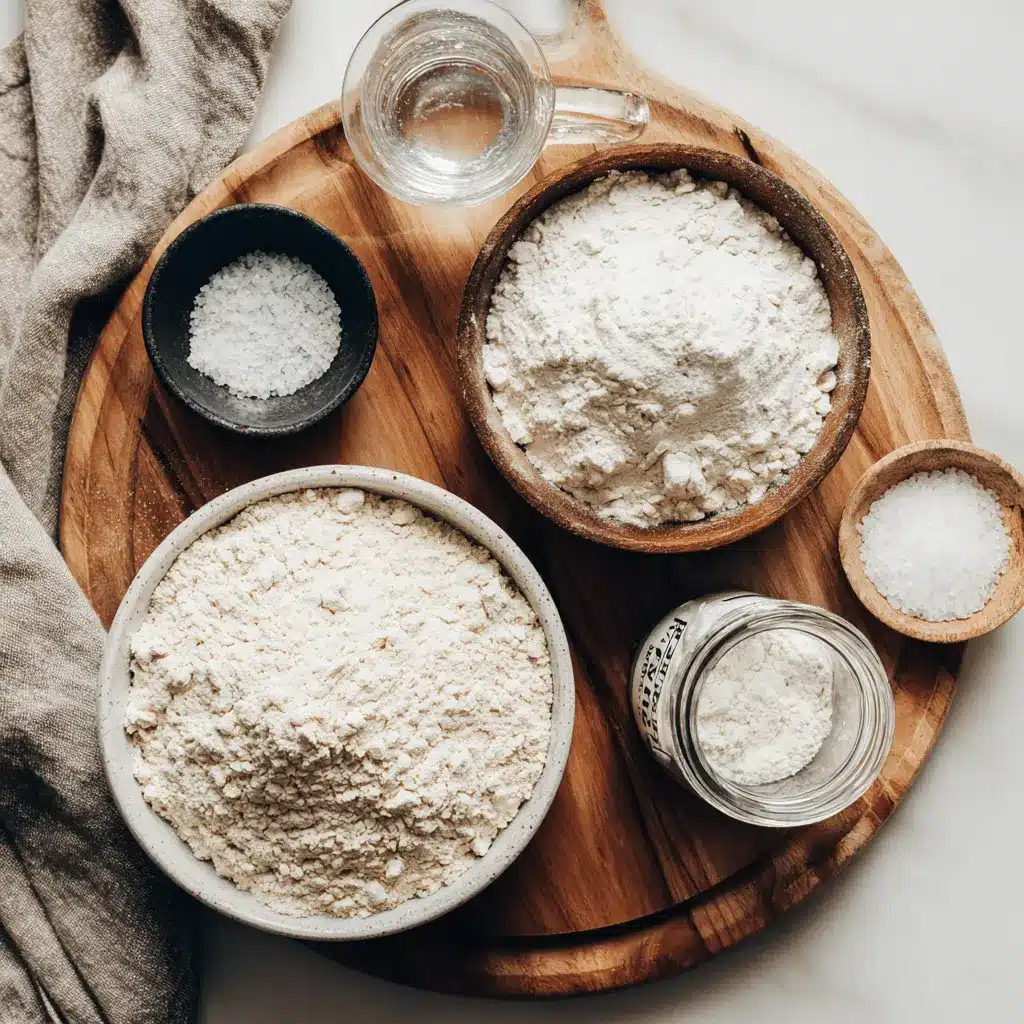 Dutch Oven Sourdough Bread presented on white cloth with clear glass of water beside it