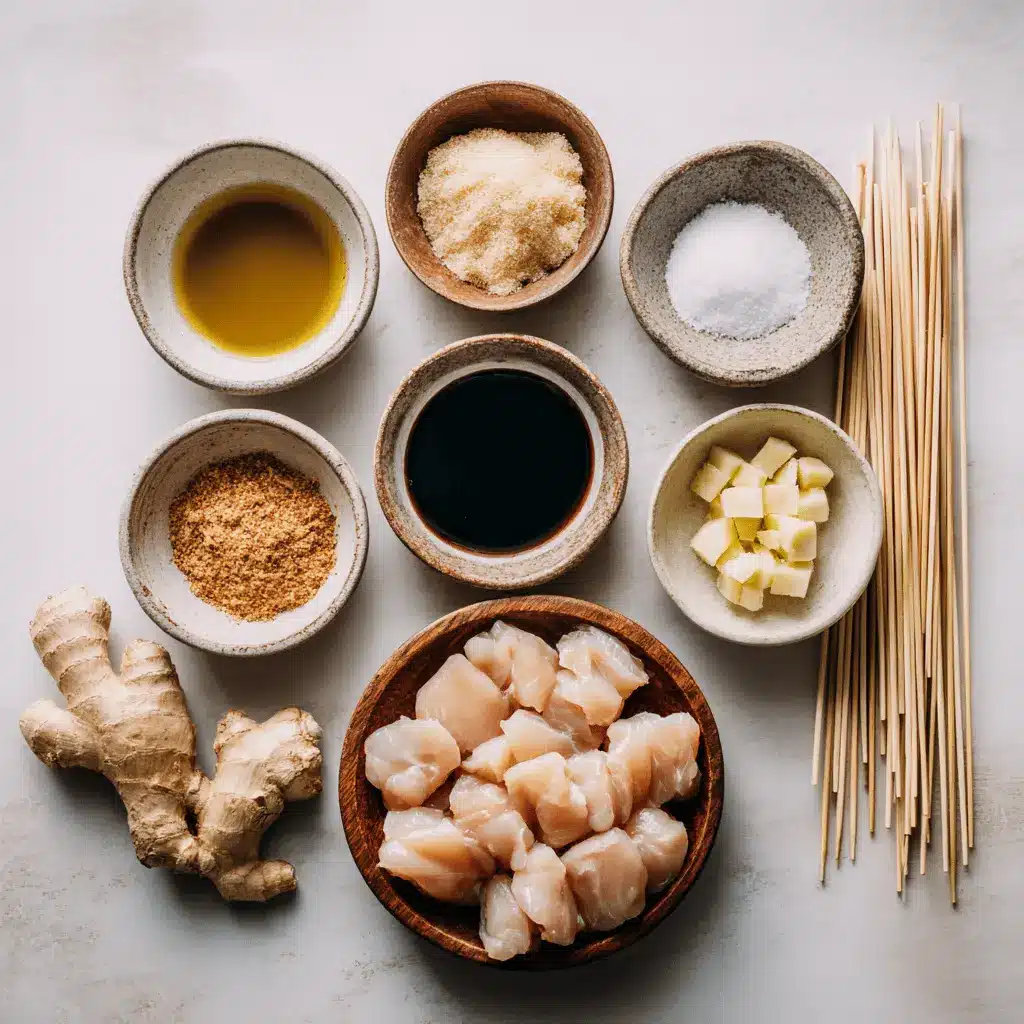 Japanese Chicken Yakitori skewers on a white napkin with rich glaze and natural lighting.