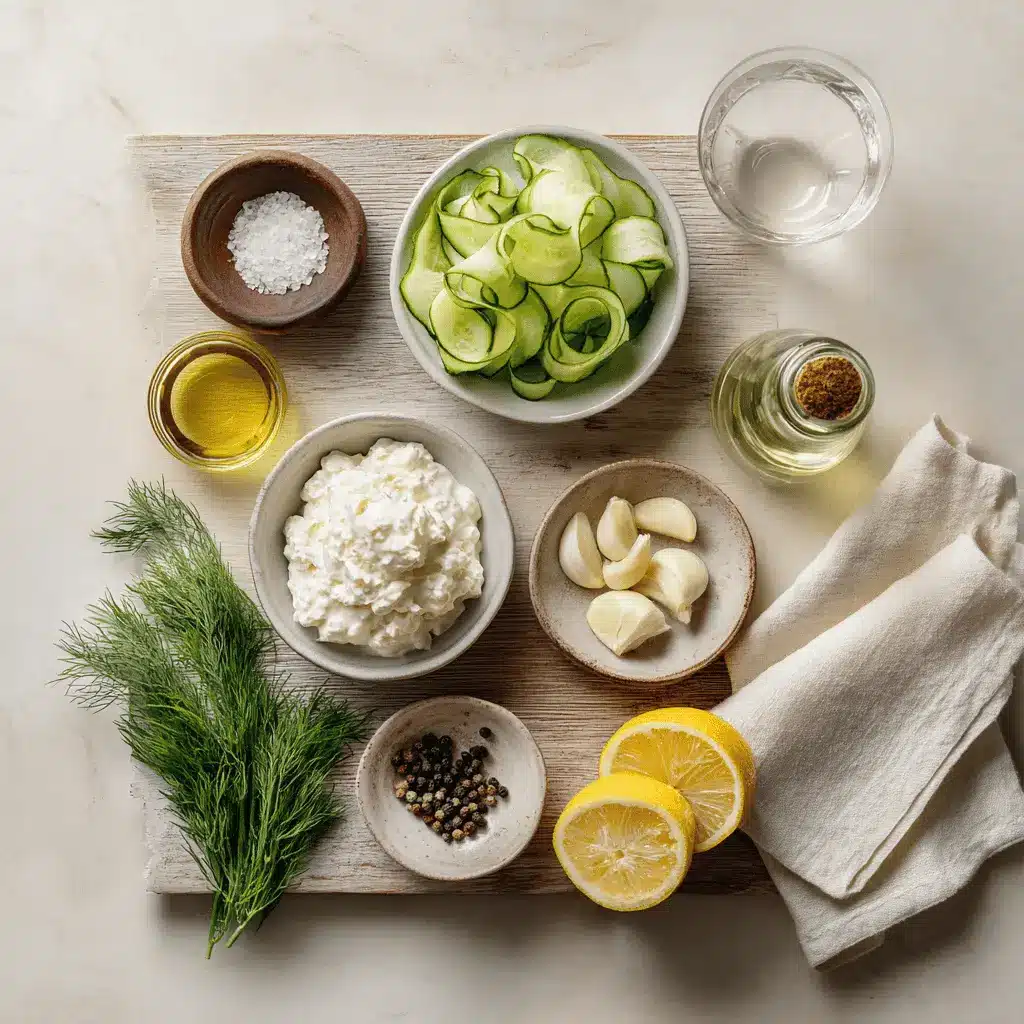 Vegan Tzatziki: Easy and Irresistible Recipe Guide 1 Vegan Tzatziki in ceramic bowl with cucumber dill lemon and olive oil drizzle
