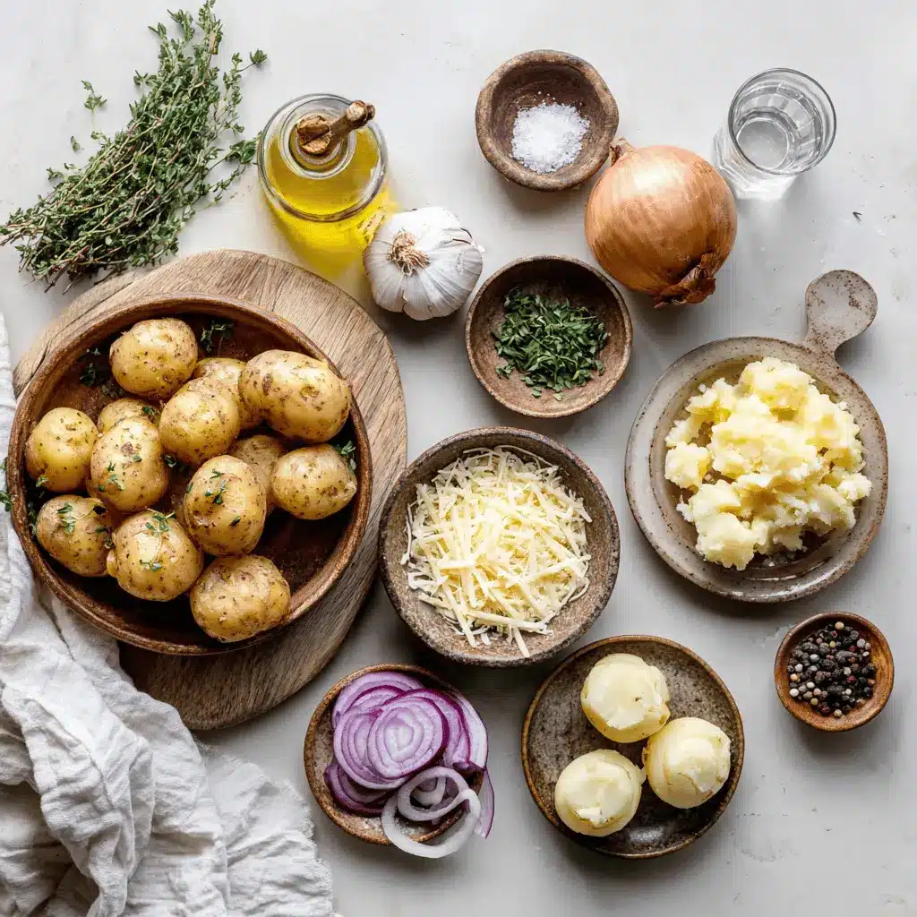 AIR FRYER BABY POTATOES golden roasted baby potatoes on white napkin with water glass
