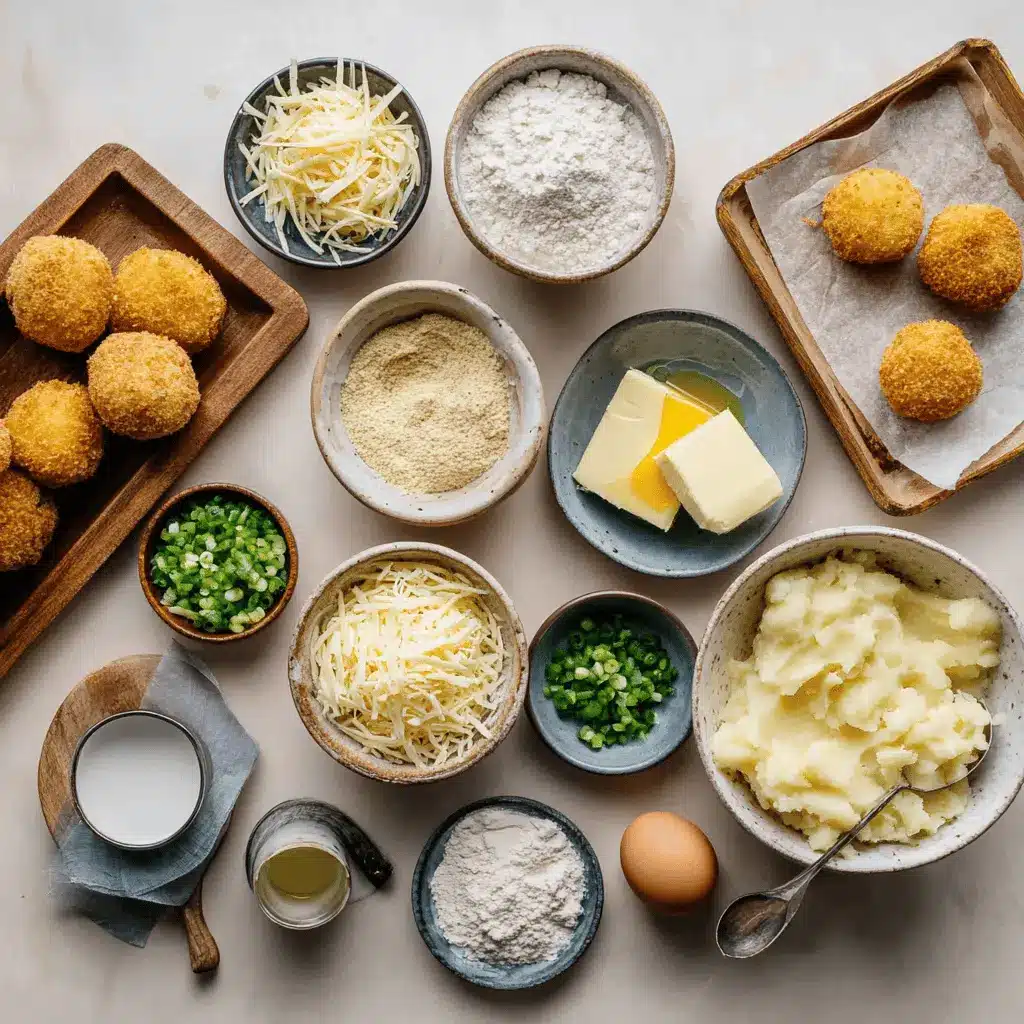Air Fryer Potato Croquettes golden crispy croquettes with melted cheese and green onions