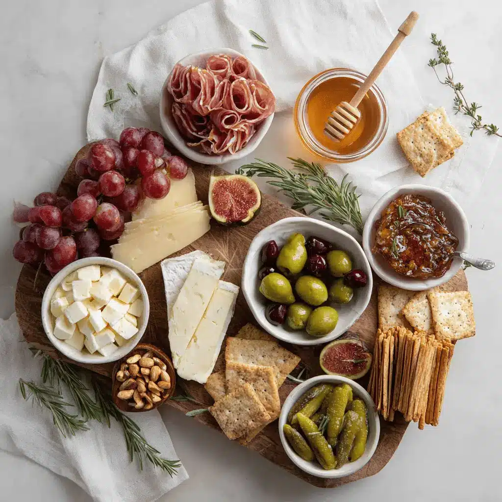 Artisan Charcuterie Board Recipe: Ultimate Guide to Delicious Platters 1 Artisan Charcuterie Board Recipe featuring meats cheeses fruits nuts figs olives crackers and honey