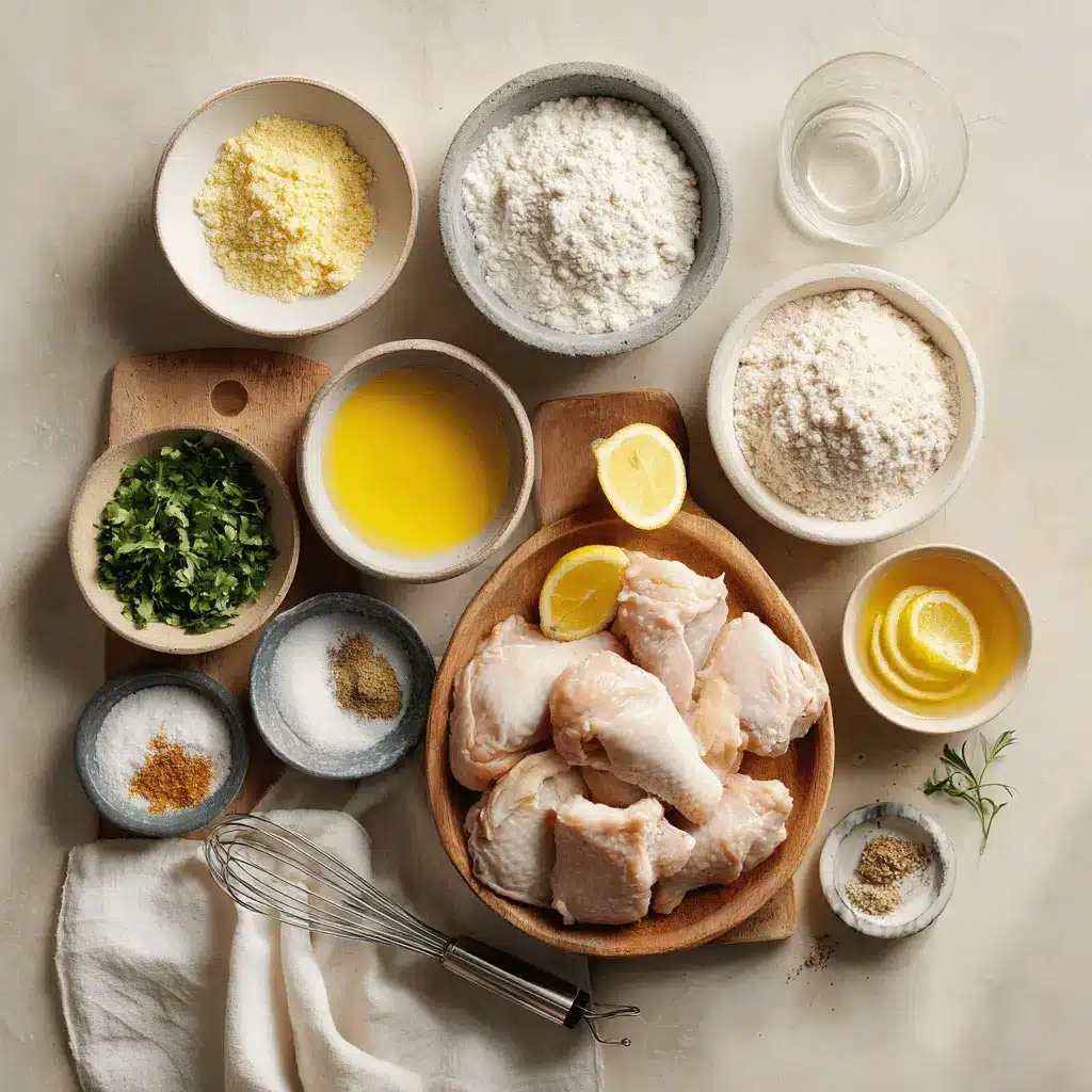 Ninja Crispi chicken thighs crispy golden skin bone-in skin-on chicken pieces on white cloth