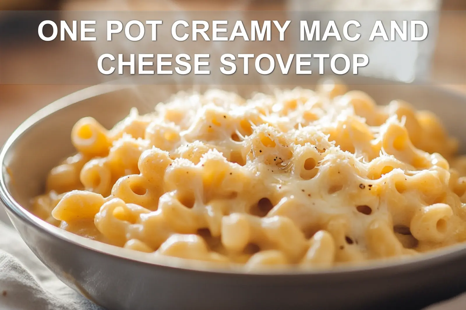 ONE POT CREAMY MAC AND CHEESE STOVETOP creamy stovetop mac and cheese close up mouthwatering