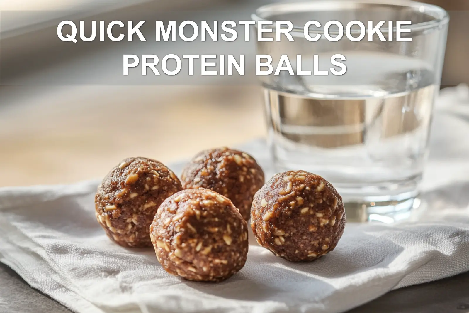 Quick Monster Cookie Protein Balls