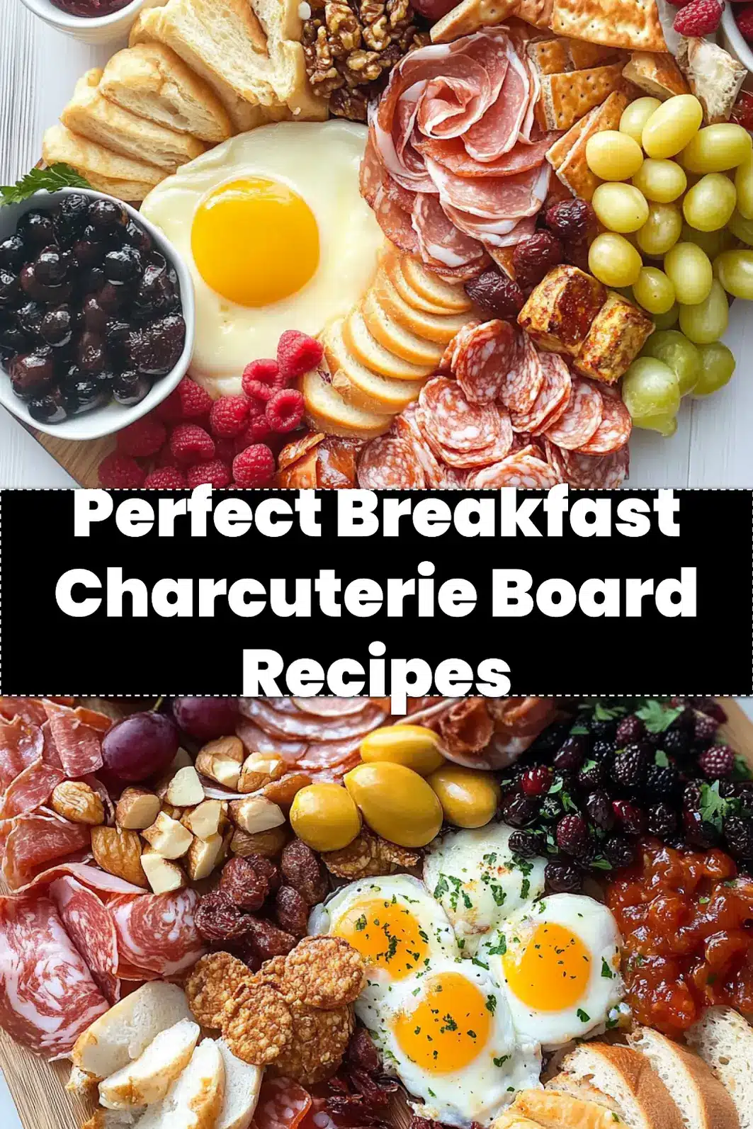 BREAKFAST CHARCUTERIE BOARD centered hero view, clean and uncluttered_pin