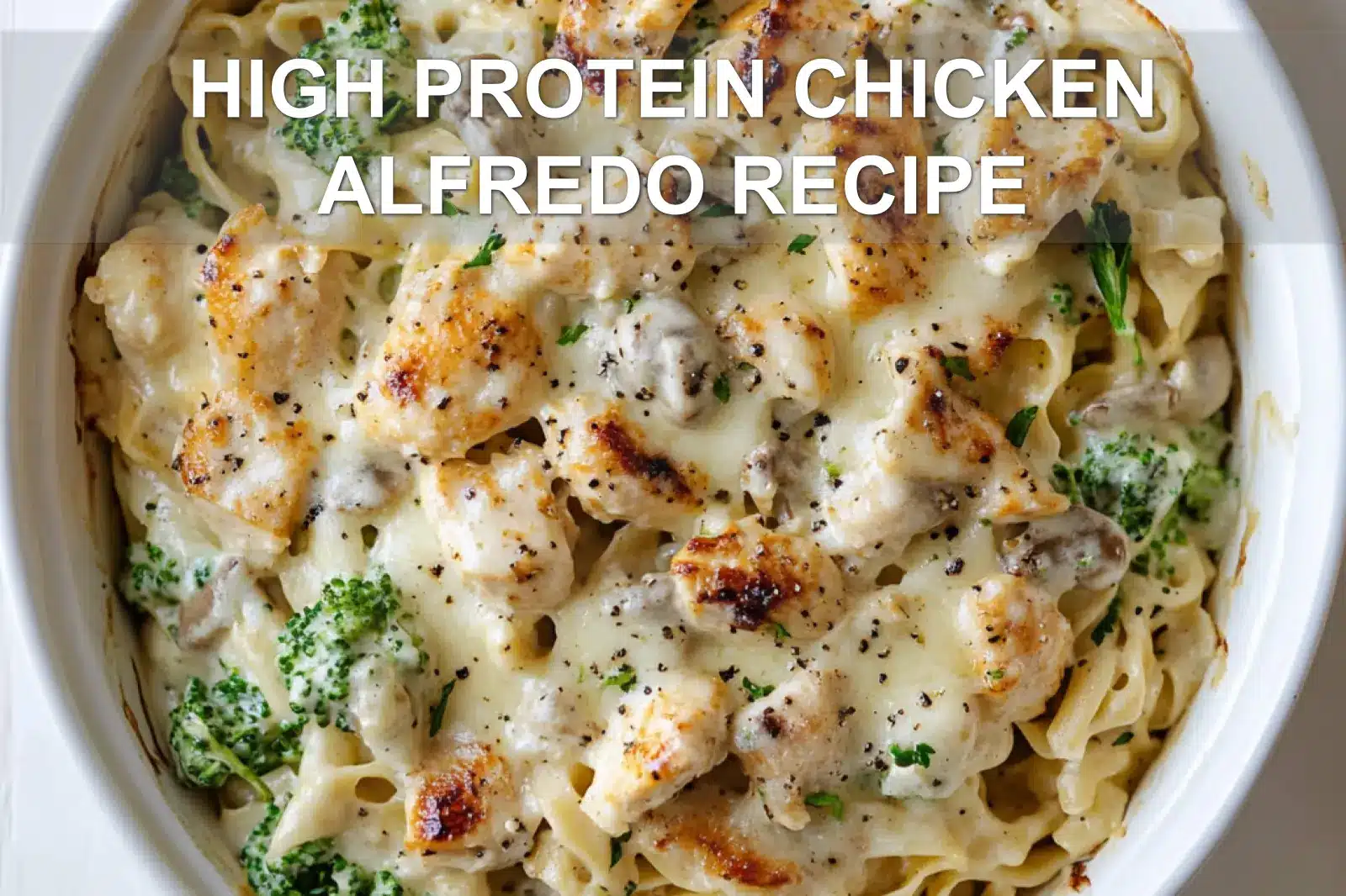 High Protein Chicken Alfredo