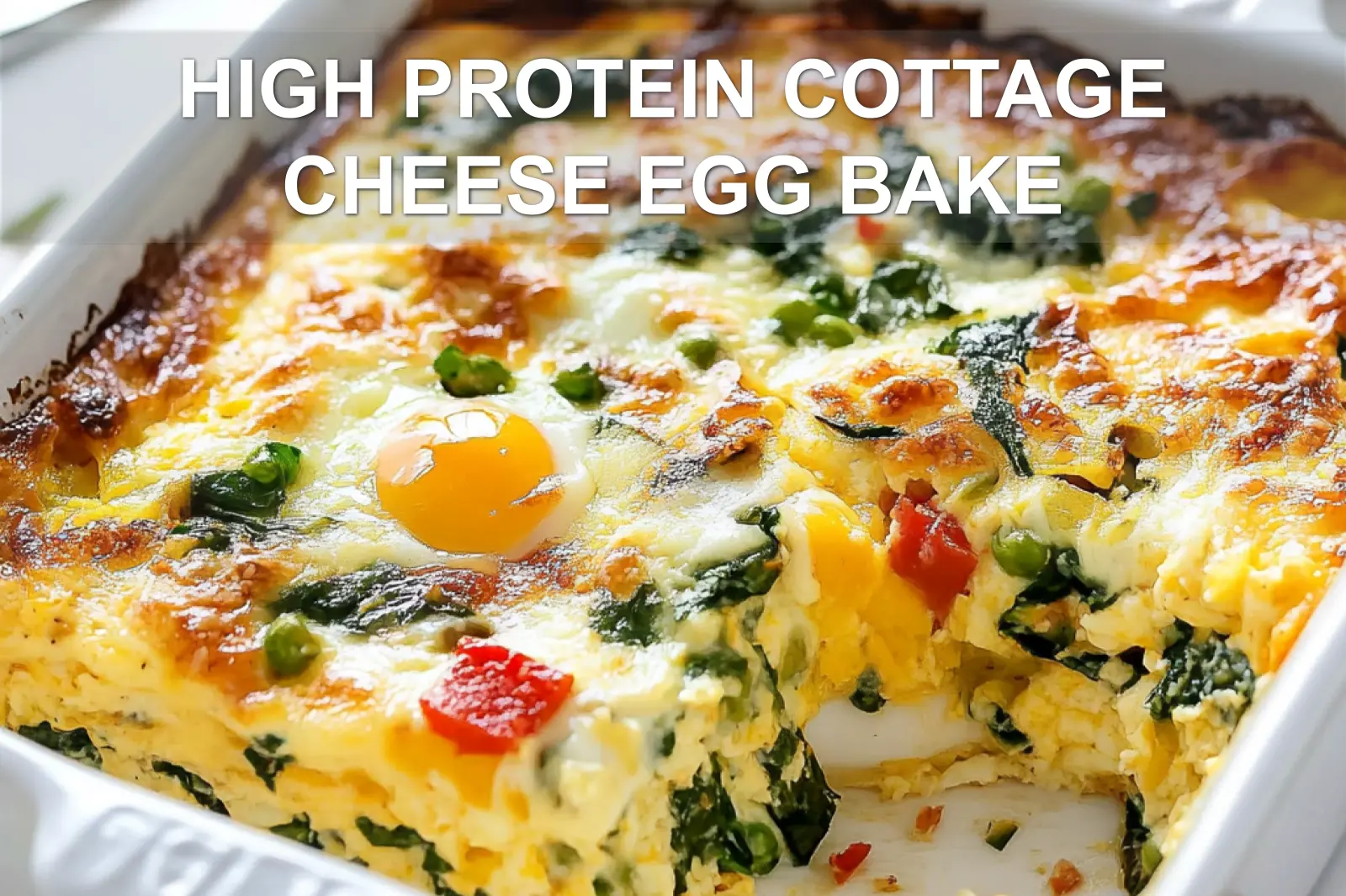 High-Protein Cottage Cheese Egg Bake