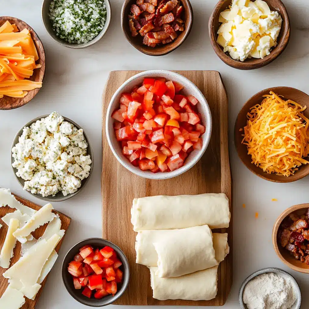 BREAKFAST ROLLS RECIPE centered hero view, clean and uncluttered