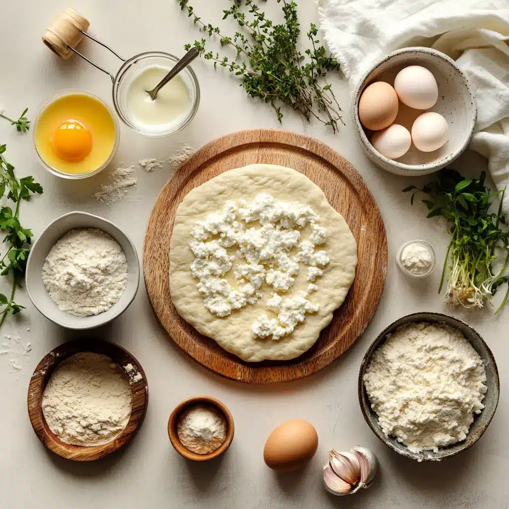 COTTAGE CHEESE GARLIC NAAN warm golden flatbreads on white napkin with a clear glass of water