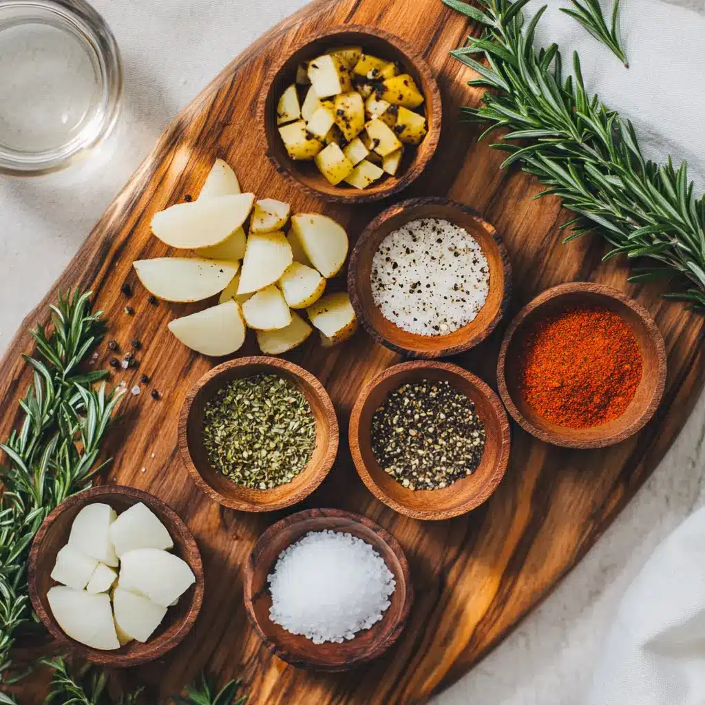 CRISPY AIR FRYER BREAKFAST POTATOES golden crisp rosemary smoke infused paprika fresh herbs on napkin