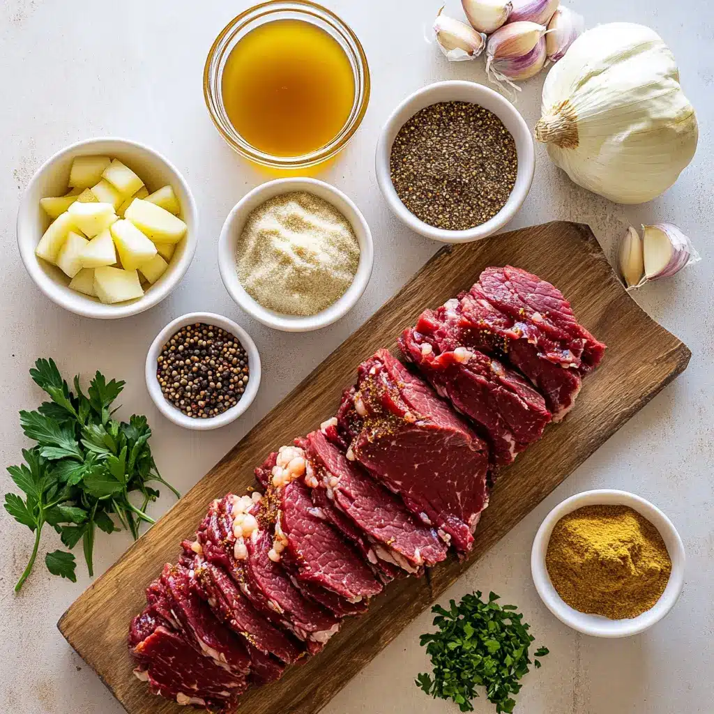 CRISPY CORNED BEEF centered hero view, clean and uncluttered