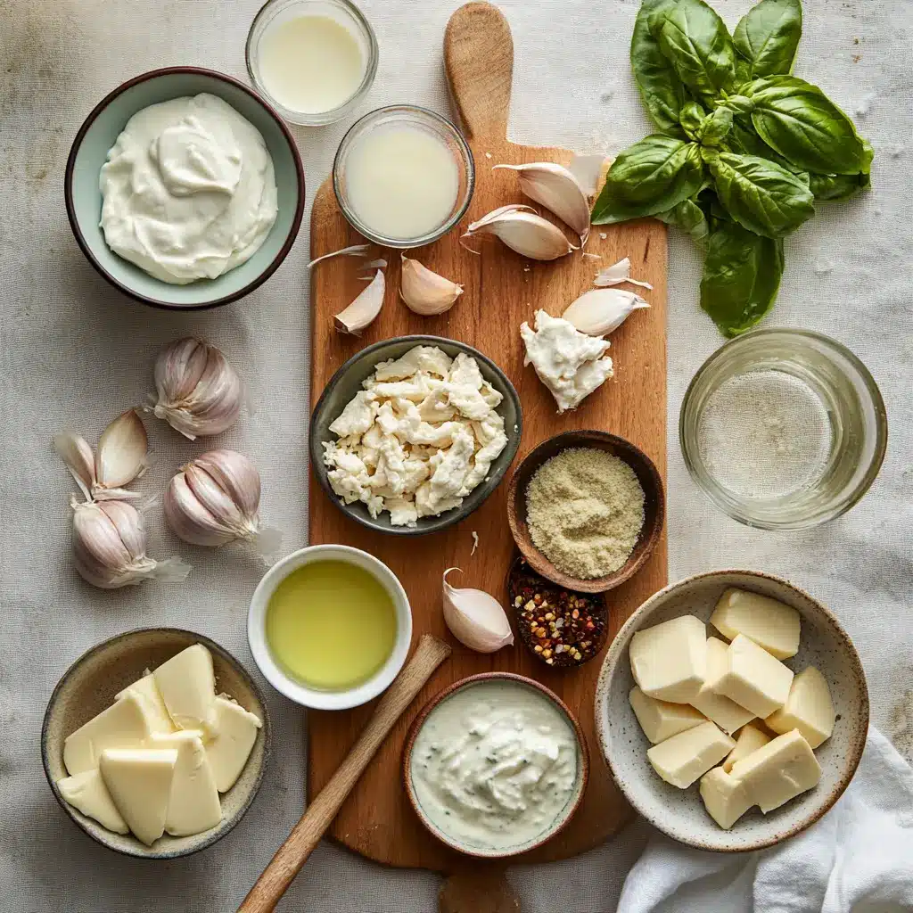 MOZZARELLA CHICKEN IN BASIL CREAM SAUCE plated warm natural light shallow depth inviting close up