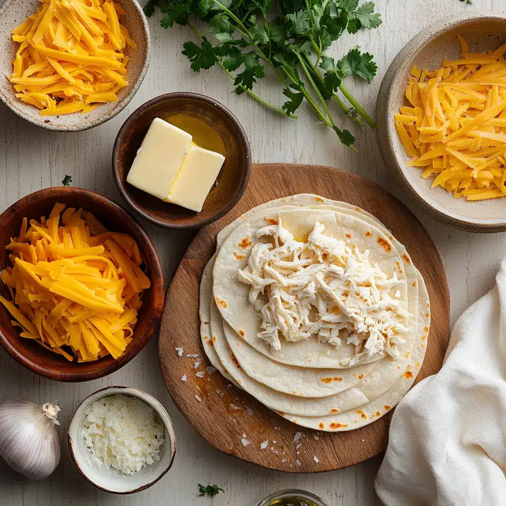 OOEY GOOEY CHEESY GARLIC CHICKEN WRAPS gooey melted cheese close-up on white cloth