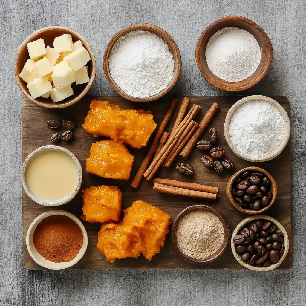 PUMPKIN SPICE LATTE CINNAMON ROLLS centered hero view, clean and uncluttered